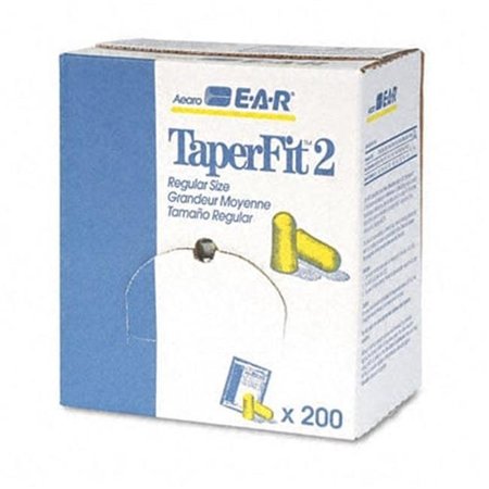3M 3M 3121219 TaperFit 2 Self-Adjusting Ear Plugs  Uncorded  Foam  Yellow  200 Pairs/Box 3121219